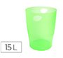 Papelera ECOBIN, 15 Litros + asas, 26,3 x26,3x33,5 cm - LINICOLOR (translucido)