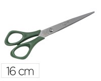 Tijera oficina faibo acero inoxidable 16 cm empuñadura ergonomica
