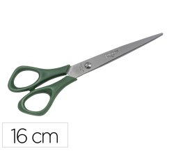 Tijera oficina faibo acero inoxidable 16 cm empuñadura ergonomica