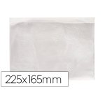 Sobre autoadhesivo q-connect portadocumentos 225x165 mm ventana transparente paquete de 100 unidades