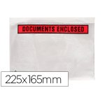 Sobre autoadhesivo q-connect portadocumentos 225x165 mm sin ventana paquete de 1000 unidades