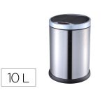 Papelera metalica q-connect con sensor automatico capacidad 10 litros