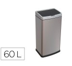 Papelera metalica q-connect con sensor automatico capacidad 60 litros 630x270x400 mm