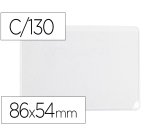 Funda portadocumento q-connect dni 130 micras pvc transparente con uñero 86x54 mm