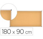 Pizarra corcho q-connect 180x90 cm marco aluminio