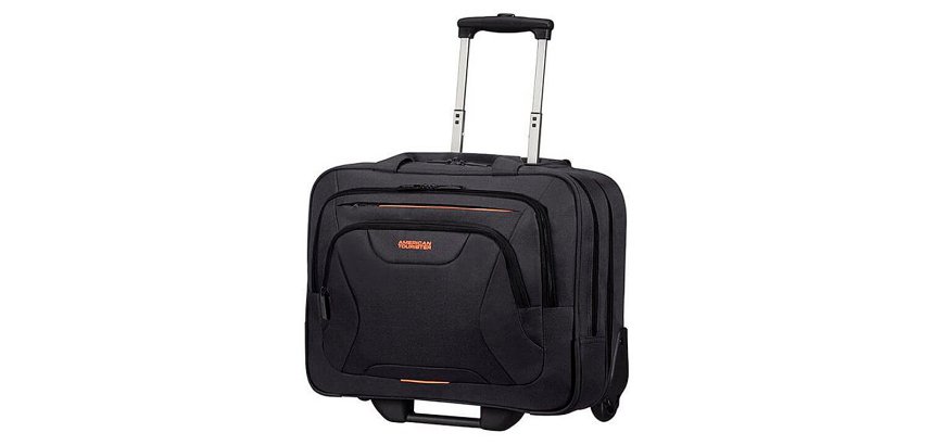 Maletín Samsonite con ruedas american tourister work para portatil de 15,6\" y compartimento para ropa color