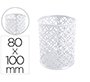 Cubilete portalapices q-connect blanco metal redondo diametro 80 mm alto 100 mm