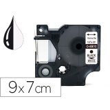 Cinta q-connect 1000 negro-blanco 9 mm x 7m dymo