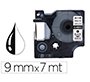 Cinta q-connect 1000 negro-blanco 9 mm x 7m dymo