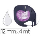 Cinta q-connect 12mm x 4m transparente para maquina letratag