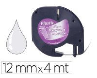 Cinta q-connect 12mm x 4m transparente para maquina letratag