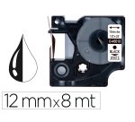 Cinta q-connect mk-221 blanco-negro 9mm x 8 m - Brother