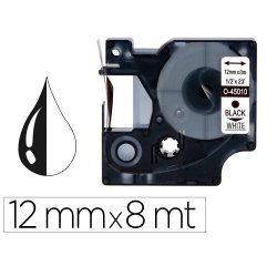 Cinta q-connect mk-221 blanco-negro 9mm x 8 m - Brother