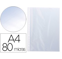 Funda multitaladro q-connect folio 80 mc cristal caja de 1400 unidades