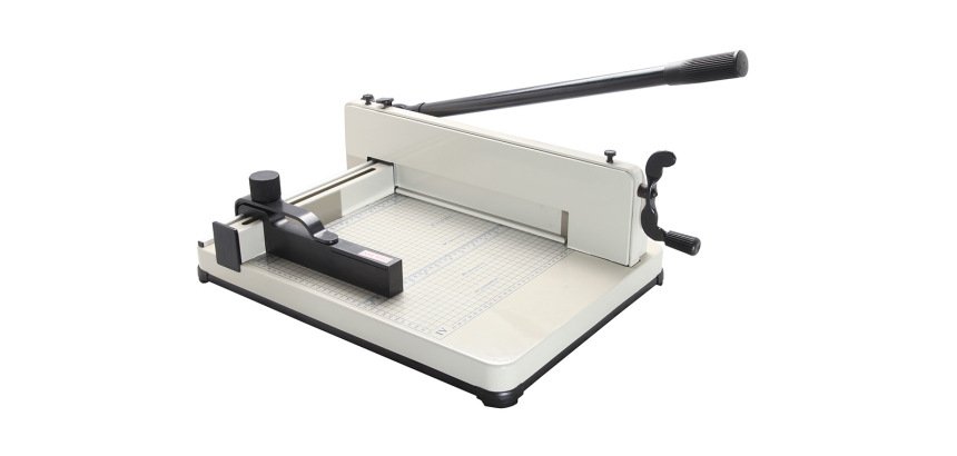 Guillotina q-connect kf16916 manual profesional largo del corte 330 mm capacidad 400 hojas