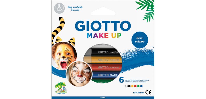 Set giotto make up 6 lapices cosmeticos colores clasicos