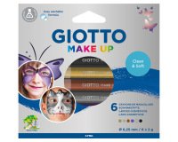 Set giotto make up 6 lapices cosmeticos colores metalicos
