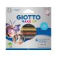 Set giotto make up 6 lapices cosmeticos colores metalicos