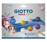 Set giotto make up pintura facial 6 botes 5 ml colores metalicos