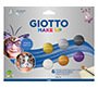 Set giotto make up pintura facial 6 botes 5 ml colores metalicos
