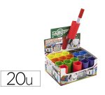 Cubilete plastico faibo magnetico expositor de 20 unidades colores opacos surtidos