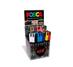 Rotulador uni-ball posca pc1mr pintura base al agua 0,7 mm expositor 48 unidades colores surtidos