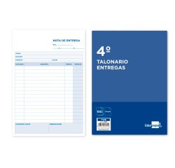 Talonario liderpapel entregas cuarto original t126