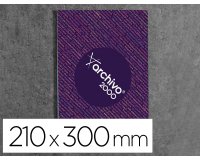 Expositor mural archivo 2000 premium poliestireno transparente con adhesivo din a4 vertical 210x300 mm