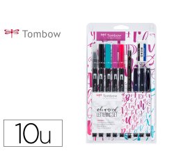 Set caligrafia tombow lettering advance 10 piezas