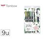 Set watercoloring tombow greenery 9 piezas