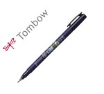 Rotulador tombow fudenosuke tinta base de agua punta pincel dura negro