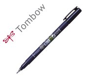 Rotulador tombow fudenosuke tinta base de agua punta pincel dura negro