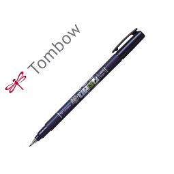 Rotulador tombow fudenosuke tinta base de agua punta pincel dura negro