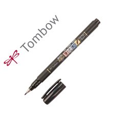 Rotulador tombow fudenosuke tinta base de agua punta pincel blanda negro