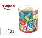 Sacapuntas maped plastico vivo 2 usos colores surtidos