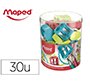 Sacapuntas maped plastico vivo 2 usos colores surtidos
