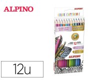 Lapices de colores alpino experience mina premium 3,3 mm special colors caja de 12 colores surtidos