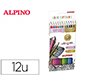 Lapices de colores alpino experience mina premium 3,3 mm special colors caja de 12 colores surtidos