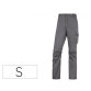 Pantalon de trabajo deltaplus cintura elastica 5 bolsillos color gris / negro talla s