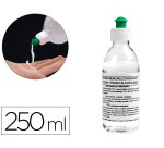 Gel hidroalcoholico higienizante para manos limpiay desinfecta sin necesidad de aclarado bote de 250 ml