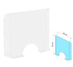 Pantalla de protección de pie 95x68cm - Cristal