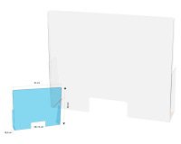 Pantalla de protección de pie 95x58cm - Cristal
