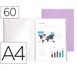 Carpeta liderpapel escaparate fundas polipropileno traslucida din a4