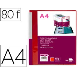 Carpeta de fundas liderpapel personaliza canguro polipropileno din a4 portada y lomo personalizable