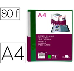 Carpeta de fundas liderpapel personaliza canguro polipropileno din a4 portada y lomo personalizable