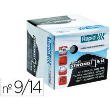 Grapas rapid super strong galvanizadas nº 9/14 caja de 5000 unidades