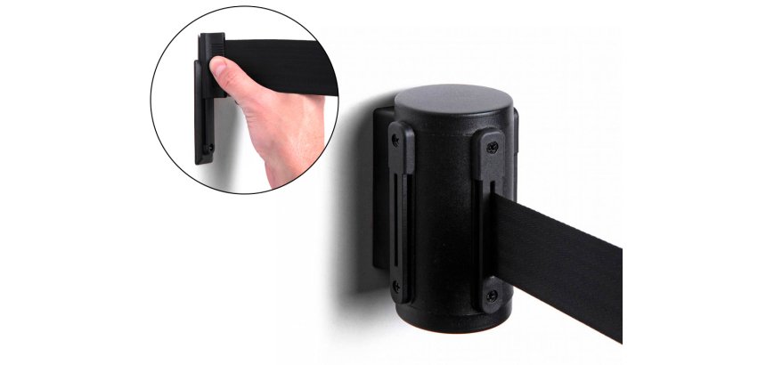Cinta Extensible de Pared Negra