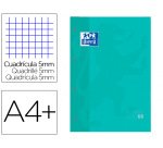 Recambio color 1 oxford A4+ 80 hojas 90 g cuadro 5 mm 4 taladros color ice mint