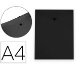 Carpeta liderpapel dossier broche polipropileno din a4 formato vertical con fuelle negro opaco