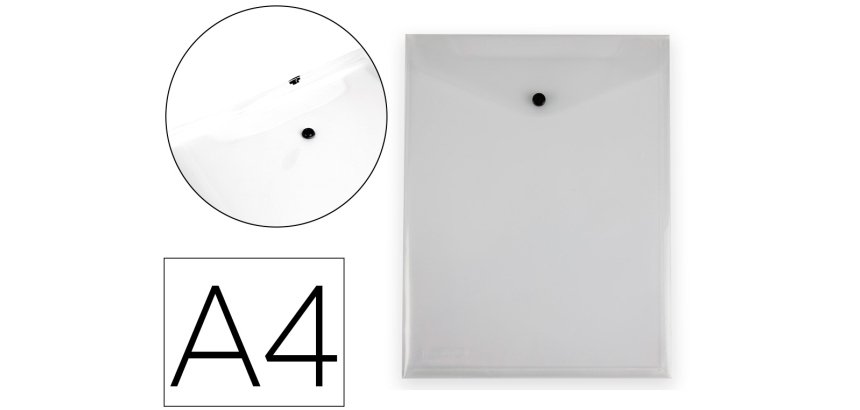 Carpeta liderpapel dossier broche polipropileno din a4 formato vertical con fuelle transparente